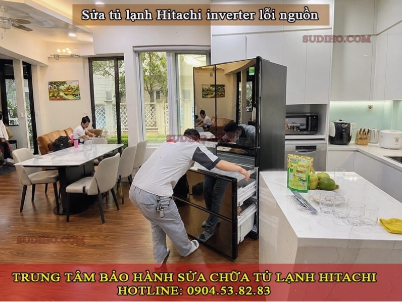 Tủ lạnh Hitachi bị lỗi nguồn do dây dẫn điện