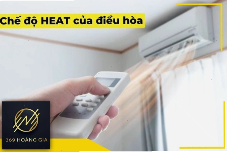 Van đảo chiều điều hòa Casper hoạt động ở chế độ sưởi ấm (Heat)