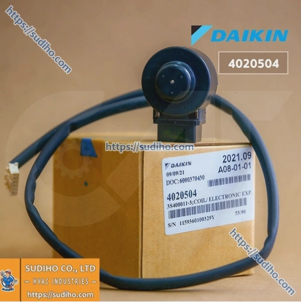 Van điện từ với cuộn coil được lắp đặt trong hệ thống điều hòa