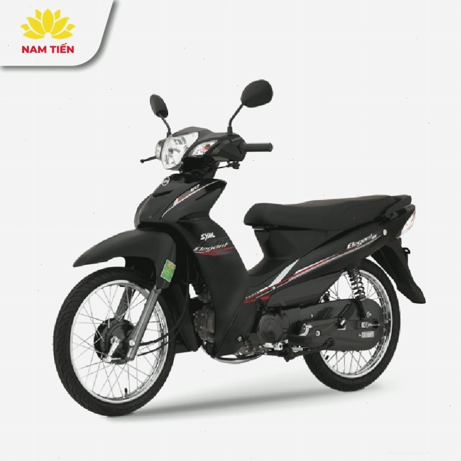 Xe 50cc SYM Elegant Phanh Cơ màu đen tiêu chuẩn