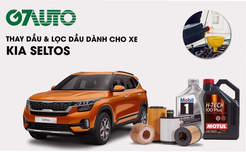 Xe Kia Seltos thay bao nhiêu lít nhớt dùng lọc dầu nào?