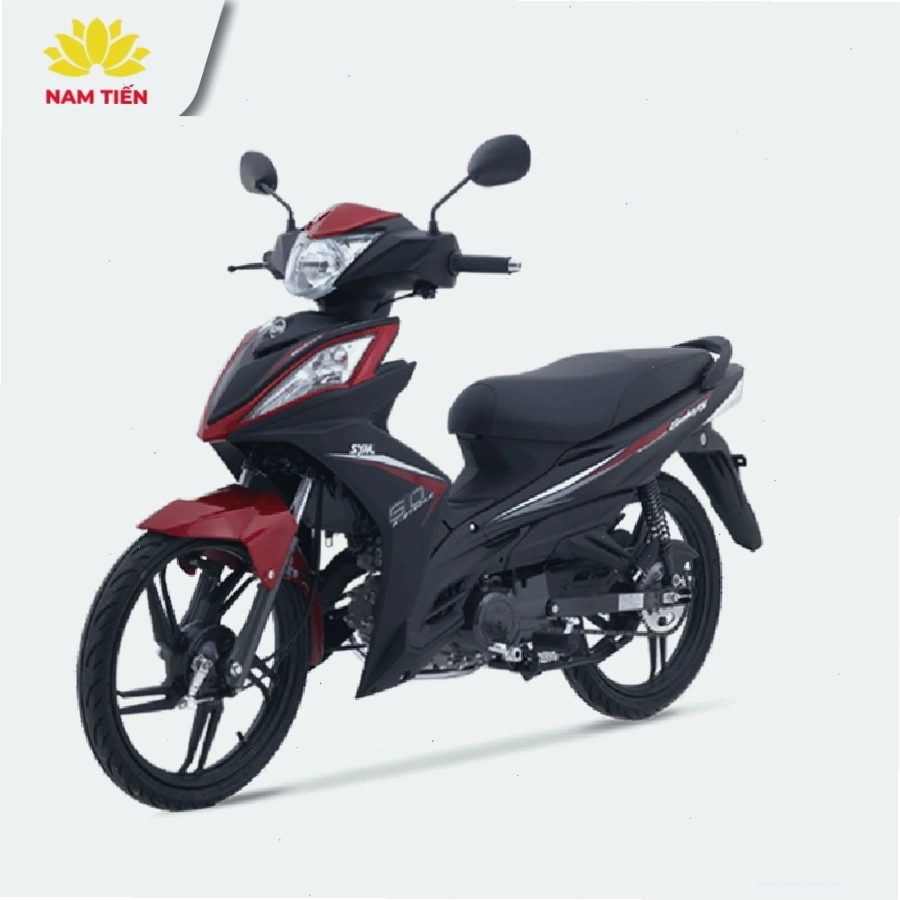 Xe Máy 50cc SYM Galaxy Đặc Biệt Bánh Mâm màu đen đỏ