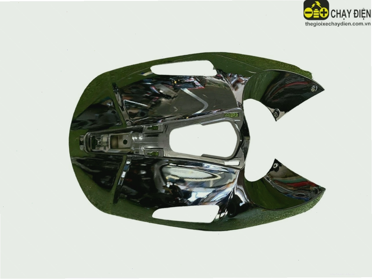 Yếm trước xe máy điện Osakar Vespa Nispa - minh họa mẫu yếm xe
